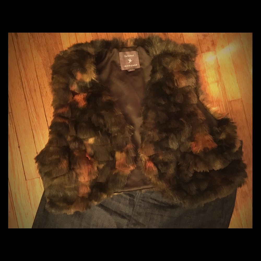 💖💖Cropped faux fur vest💖💖